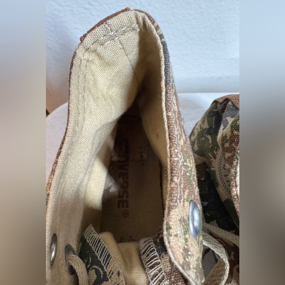 Converse All Star Rare Gas Mask Camo Camouflage High Top Tan Sneakers Men’s 5 - Picture 16 of 16